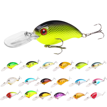 Hot Sale 10cm 14g Artificial Hard Plastic Crank Baits Deep Diving Wobbler Crankbait Fishing Lures with Long Tongue Board – Hard Lure – view 1