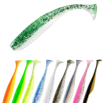 High Quality 4.2g 10-Color Soft Fishing Lure T-Tail Soft Bait Paddle for Ocean Boat River Lake Stream Fishing – Soft Lure – view 1