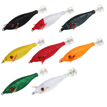 10g with Shrimp Bag Luminous Rattle Squid Jig Fishing Wood Shrimp Lure Squid Cuttlefish Jigs Lures – Metal Jig – view 1