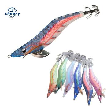 CHEERY Luminous Body Shrimp 2.5# 3.0# 3.5# Squid Jigs Egi Fishing Glow Japanese Octopus Lure – Metal Jig – view 1