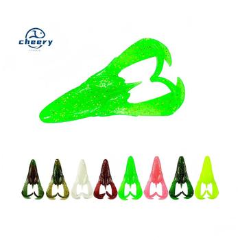 Cheery 15.5g Soft PVC Silicone Frog Lure 90mm Top Water Fishing Bait Artificial Plastic for Marlin 2pcs Per Pack for River – Soft Lure – view 1