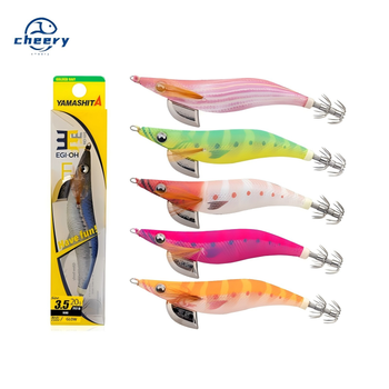 CHEERY Wholesale Japanese Luminous Squid Jig Shrimp Lure EGI Glow Wood 3.5# for River Bat Fishing 15g Metal Fishing Gear – Metal Jig – view 1