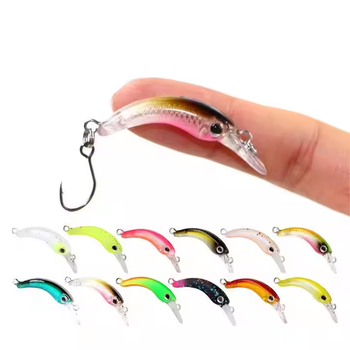 New 1.2g 4cm Mini Floating Minnow Fishing Lure Printed Hard Artificial Crankbait Wobbler for Trout Bass Rivers Lakes Streams – Minnow – view 1