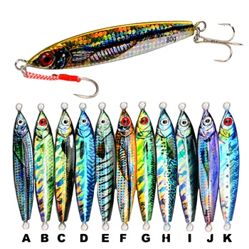 20g 35g 60g 80g 3D Print Metal Jig Fishing Lures Lead Jigging Lures Ashore Long Casting Metal Jig Lure – Metal Jig – view 1