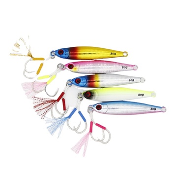 Saltwater Fishing Lure Metal Jig 40g 60g 80g Artificial Baits Glow Slow Jigging Lure Metal Slow Jigs – Metal Jig – view 1