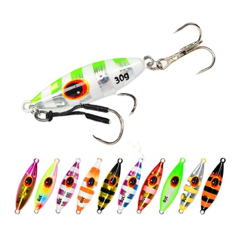 Luminous Customised Slow Bee Metal Jig Pitch Jigging Lure Vertical 40G 60g 80g 100g 120g Jigging Metal Fish Lure with Hook – Metal Jig – view 1
