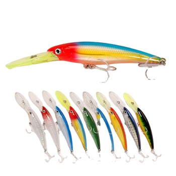 New Design Long Tongue 160mm 72.9g Big Trolling Bait Deep Diving Lures Fishing Minnow Baits Floating Lure Minnow – Minnow – view 1