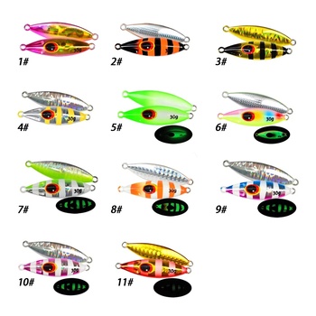 Saltwater 30g 40g 60g 80g 100g 120g Bee Lead Bait Luminous Jig Slow Metal Jigs Jigging Lure – Metal Jig – view 1