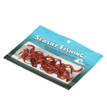 Red Bionic Simulation Bloodworm Earthworm 20g/3cm Plastic Maggots Soft Bait Fishing Lure – Soft Lure – view 1