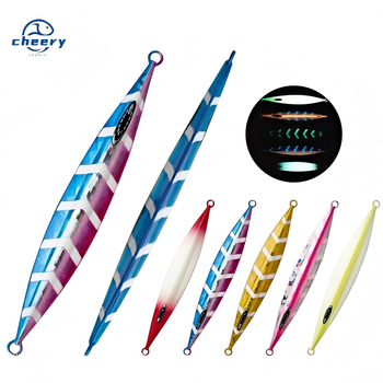 Cheery Cast Slow Pitch Metal Jig 120g 150g 200g 250g 300g Shore Jigging Saltwater Deep Sea Fishing Lure Slow Jig Lure – Metal Jig – view 1