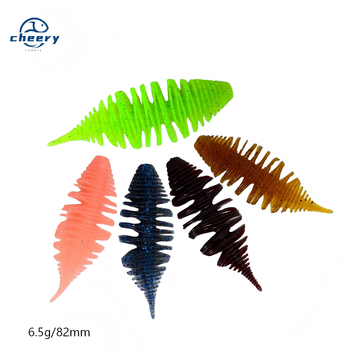 Cheery Hot Sale 8.2cm 6.5g Bellows Gill Soft Worm Fishing Lure Texas Rig Artificial Bass Pike Silicone Baits – Soft Lure – view 1