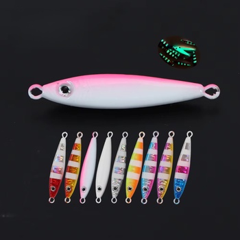 Hot Sale Metal Jigging Lures 20g/30g/40g/60g/80g Vertical Saltwater Slow Pitch Luminous Fishing Hard Baits – Metal Jig – view 1