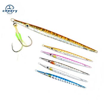 CHEERY 80g 100g Good Quality Deep Sea Metal Jig Lure Jigging Lure Saltwater Fishing Hard Bait – Metal Jig – view 1