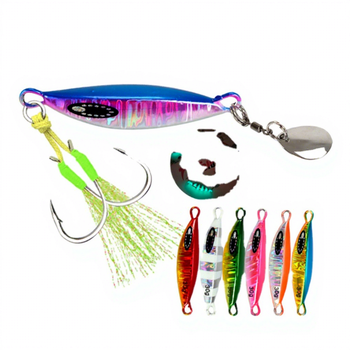 New Custom 20/30/40/60g Saltwater Lead Vertical Metal Jig Artificial Bait Fishing Jig Slow Pitch Jigging Lures – Metal Jig – view 1