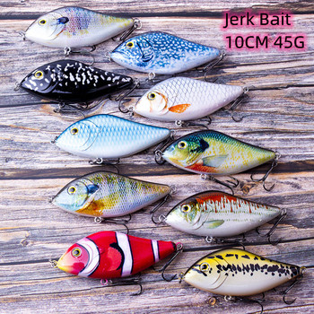 10CM 45G Hard Sinking Fishing Lures Crank Baits Pike Bait Crank Jerk Bait Minnow Plastic Hard Fishing Lures – Minnow – view 1