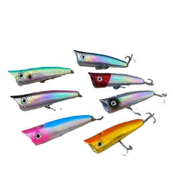 Fishing Popper Big Mouth Minnow Pencil Crank Baits Bass Trout With Hooks Hard Plastic Surface Floating Lure – Minnow – view 1