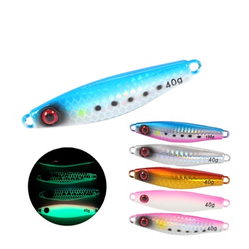 New Sinking Metal Jig 30g 40g 60g 80g 100g Slow Pitch Jigging Lure Metal Saltwater Fishing Bait – Metal Jig – view 1