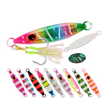 HIgh Quality 30g 40g 60g 80g Luminous Effect Sinking Saltwater Artificial Metal Jigs Fishing Lead Metal Jigs Bait – Metal Jig – view 1