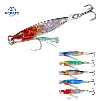CHEERY Colorful 7g 10g 15g 20g 25g New Design Hard Sinking Sea Bass Fishing Lures Bodies Metal Lure Jig Slow Jig Lures – Metal Jig – view 1