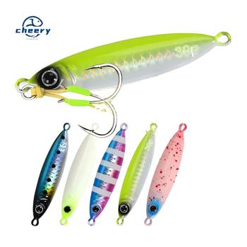 CHEERY Saltwater Fishing Lure 30g 40g 60g 80g Lead Fish Metal Slow Jig Lure Shore Offshore Saltwater Slow Fall Jigging Bait – Metal Jig – view 1