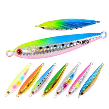 New 60g 80g 100g Metal Jig Lure Lead Alloy Slow Jig Lead Fishing Baits Luminous Fishing Lure Hard Speed Jig Lure – Metal Jig – view 1