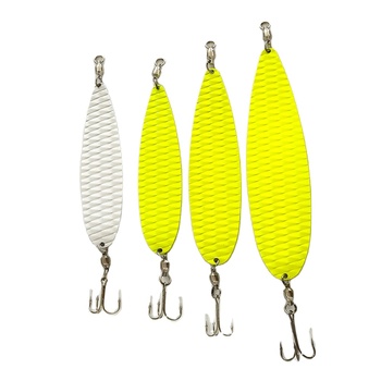Hot Sale 2.5oz 3.5oz 4.5oz Artificial Hard Bait Fishing Baits Heavy Metal Flutter Spoon Lure – Metal Jig – view 1