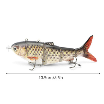 Cheery 130mm Multi Segment Fishing Lure 42g Robotic Jointed Multi Section Simulation Bait for River Fishing – Hard Lure – view 1