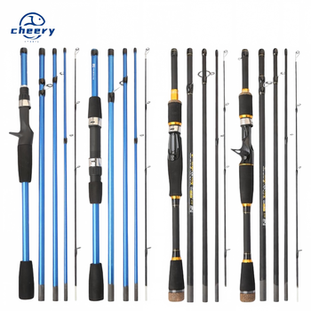 CHEERY New Multi-Section Adjustable Carp Lure Rod Cross-Border Bottom Fishing Glass Steel Portable 4-Section Wholesale – Rod – view 1