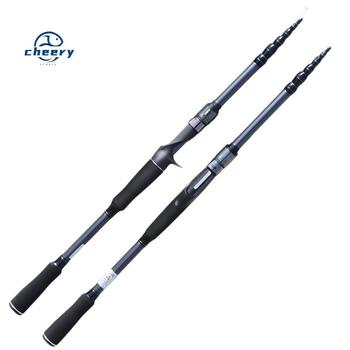 CHEERY Carbon Retractable Lure Rod Wholesale Straight Handle Ultra Light Hard Medium Fast Action Carp Ocean Beach Fishing Rod – Hard Lure – view 1