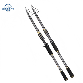 Factory Direct Sales Carbon Telescopic Fishing Rod with EVA Handle Portable Large Guide Ring Long-Distance Casting Float Rod Set – Rod – view 1