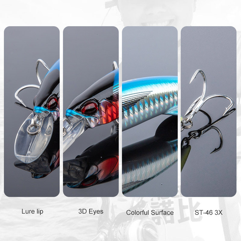 CHEERY Fast Sinking Minnow Sinking Minnow 110mm/64g Saltwater Fast Sinking Minnow – Minnow – view 3