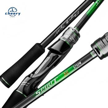 CHEERY New Arrival Carbon Cloth Carbon Fiber Fishing Rod Super Hard Spinning Casting Rod Reel Set – Hard Lure – view 1