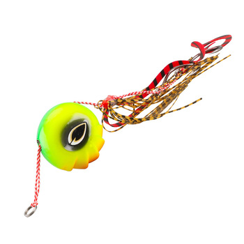 Cheery Mudah HT1223 Full Moon Luminous Artificial Hard Bait Bass Bottom Fishing Ocean Beach Use Modified Lead Plate Design Hooks – Hard Lure – view 1