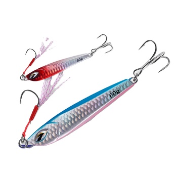 Micro Jig Lure Assist Hook Long Distance Reeling Fall Metal Fishing Slide Jig – Metal Jig – view 1