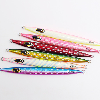 Luminous Lure Iron Plate Fast Sinking 100~400g Heavy Weight Saltwater Trolling Lure for Bass Ocean Beach Fishing – Trolling Lure – view 1