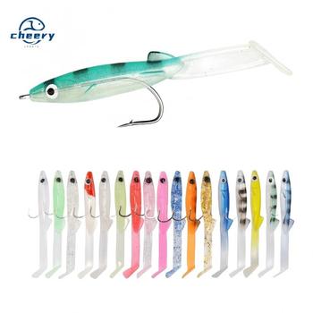 CHEERY Free Shipping Lead Head Jig Bottom Bait Soft Plastic Fishing Lure for Carp and Big Fish 19g 11cm – Soft Lure – view 1