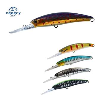 CHEERY New Design 12cm 24g Floating Minnow Fishing Lure Hard Bait Printed ABS Material for Mackerel and Bass – Minnow – view 1