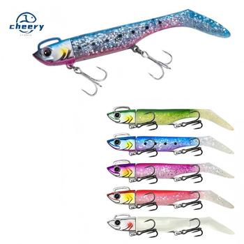 CHEERY 83.5mm Popper Plastic Lure Topwater Baits Bass Trout Shark Squid Ocean Boat Fishing Artificial Hard Bait – Popper – view 1
