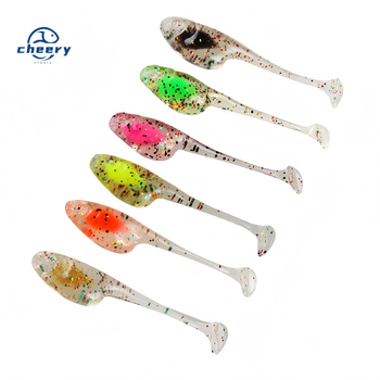Mini Stainless Steel Root Fishing Float Water Sandwich T-tail Lure Soft Worms 8 Pieces/Box Freshwater Saltwater Artificial Bait – Soft Lure – view 1