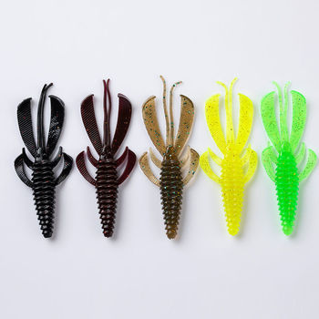 Floating Silicone Ballet Shrimp Obstacle Lead-Free Ned Bionic Bass Carp Lure Black Pit Soft Bait Butterfly Dance Fake Bait – Soft Lure – view 1