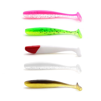 New T-tail Soft Bait Freshwater Bottom Fishing Fish Lure Soft Worm Lead Head Hook Micro Casting Bass Live Bait – Soft Lure – view 1