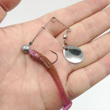Metal Live Bait Lure Black Pit Composite Glitter Lure Noise Reflective Glitter Jig Skirt Strands Silicone DIY Bass Fish – Soft Lure – view 1