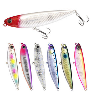 12g 85mm Stainless Steel Dog Lure for Sea Bass Red Eye Floating Printed Pencil Hard Bait – Pencil – view 1