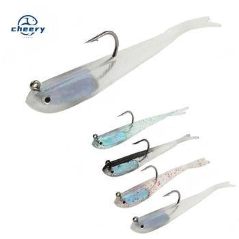 CHEERY Lure Bait Imitation Fish Lead Hook Small Gray Pike Marlin Suitable Freshwater & Seawater Realistic Metal Powdery Bait – Metal Jig – view 1