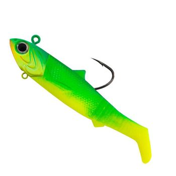 Boat Sea Fishing Bass Lead Head Hook Stainless Steel Live Bait Fish Shape T Tail Soft Bait – Soft Lure – view 1