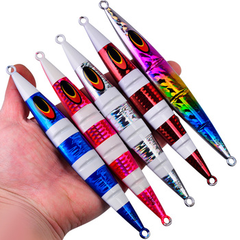 Slow Shaking Iron Plate Lead Fish Deep Sea Boat Fishing Luminous Live Bait 30g-250g Sea Fishing Fast Sinking Lure – Lure – view 1