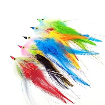 Colorful Dream Ribbon Fish Fly Hook Stainless Steel Live Bait Fly Fishing Lure Imitation Handmade Fly Tying – Hooks – view 1