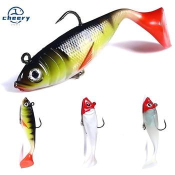 CHEERY 18.5g Plastic Lead-Weighted Soft Lure Fishing Bait 10cm Luminous Double Hook Fishing Gear Wholesale – Soft Lure – view 1