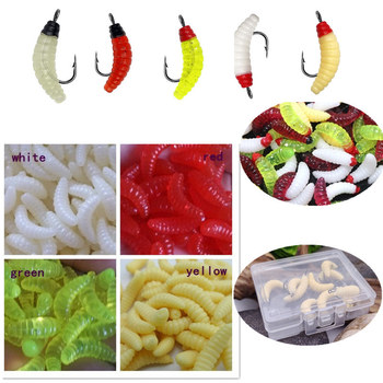 Mealworm Fishing Lure Artificial Bait Stainless Steel Biomimetic 2cm/0.4g Hot Sale – Soft Lure – view 1
