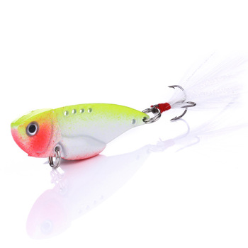 Zinc Alloy Electroplated Vib Lure Live Bait with Hooks 11g for Pike & Mackerel Sea Fishing Long Casting – Hooks – view 1